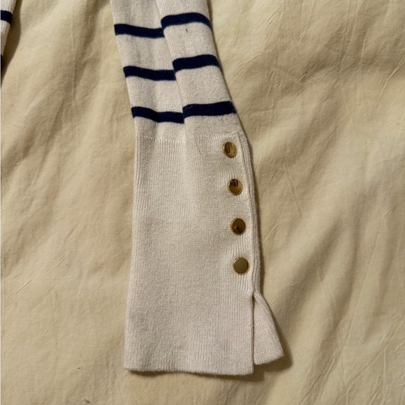 Zara Cream Ribbed Knit Top - Picture 2 of 5